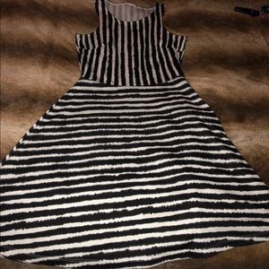 High neck line dress